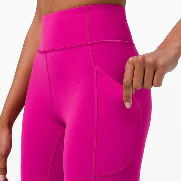 LULULEMON NWT INVIGORATE HIGHRISE TIGHT LEGGINGS 25”RIPENED RASPBERRY 20 - Picture 3 of 12